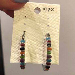 ‼️ Brand New with Tags Colorful Hoop Earring ‼️